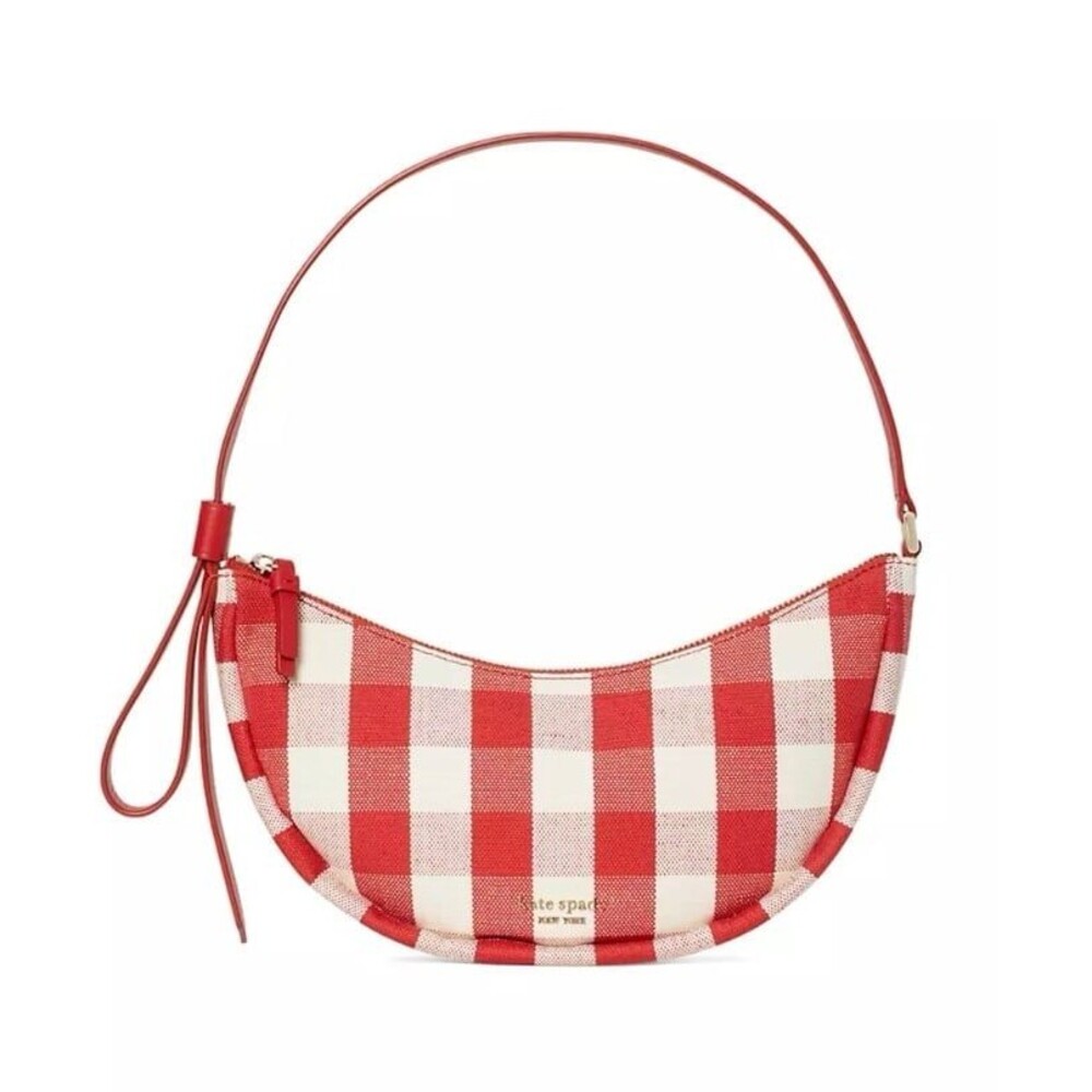 *NEW* Kate Spade Smile Shoulder Bag in Red Gingham Print